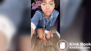 Ebony shits on own feet then smears it, ScatKings.com Scat Porn 13 ScatKings.com Scat Porn